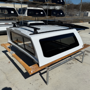 2021 Ford F-150 5'6" Truck Cap – YZ White – Keyless Entry, Slider & Twist-Out Windows